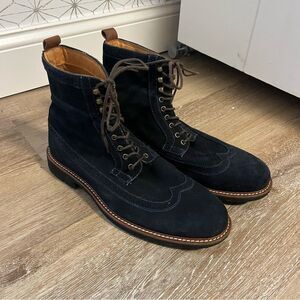 Jack Threads Blue Suede Boot